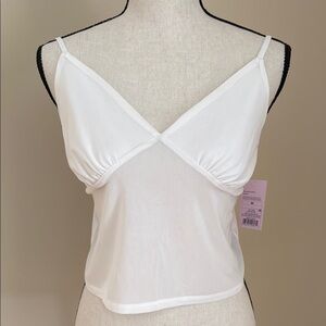 NEW Wild Fable White Spaghetti Strap Tank Top New with Tags M